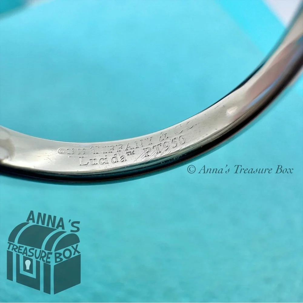 Tiffany & Co. Lucida Platinum 0.37ct Diamond Engagement Ring Size 5 (boxset) - Picture 5 of 8